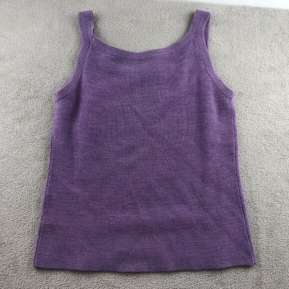Eileen Fisher Womens Cardigan & Tank Set Size XS Lot Of Two Purple Casual Chic - Picture 9 of 11